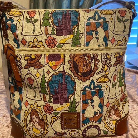 Dooney & Bourke Beauty and the Beast Disney Shoulder Bag crossbody NEW - Picture 1 of 7